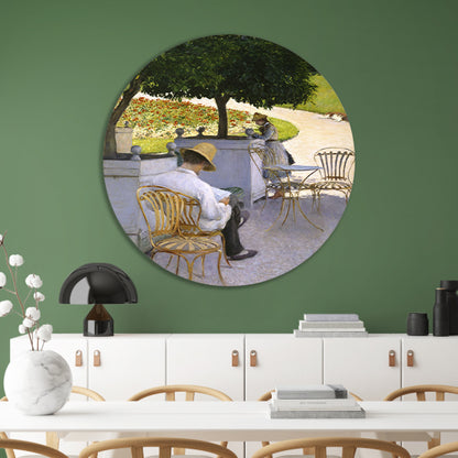 De sinaasappelbomen - Gustave Caillebotte forex muurcirkel