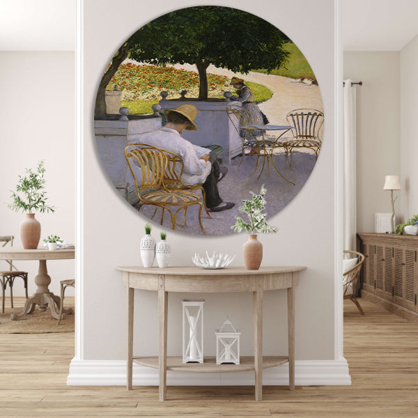 De sinaasappelbomen - Gustave Caillebotte forex muurcirkel