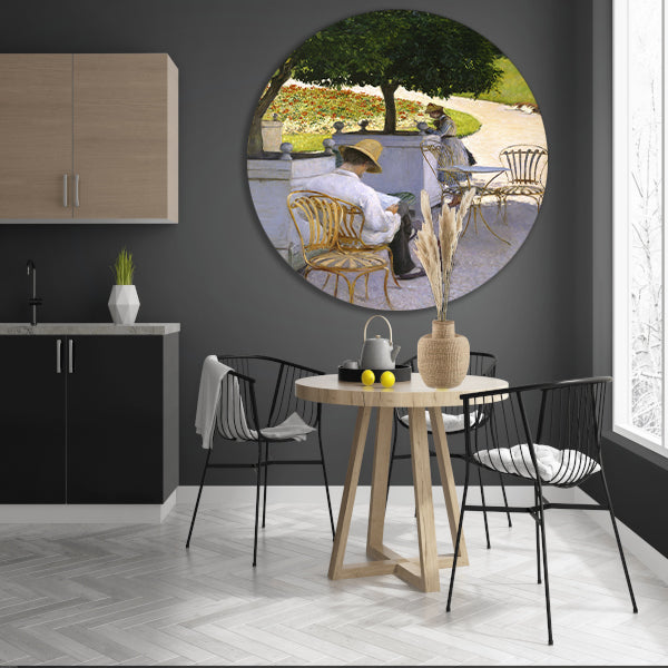 De sinaasappelbomen - Gustave Caillebotte forex muurcirkel