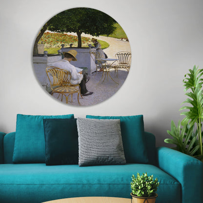 De sinaasappelbomen - Gustave Caillebotte forex muurcirkel