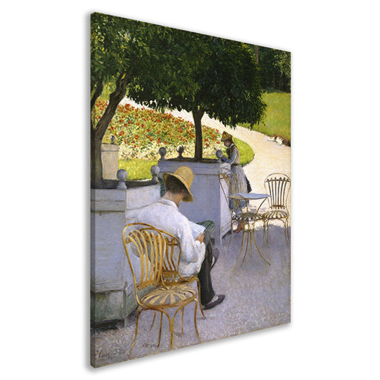 De sinaasappelbomen - Gustave Caillebotte canvas