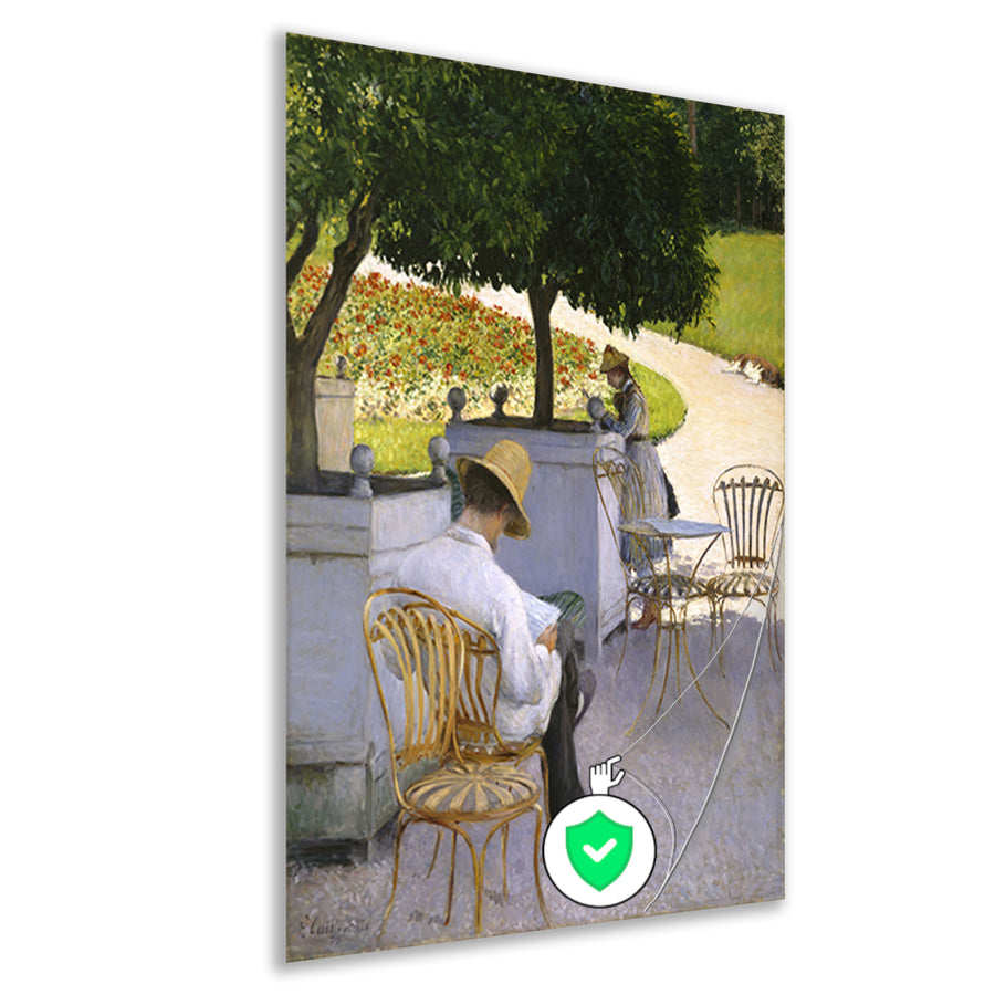 De sinaasappelbomen - Gustave Caillebotte poster