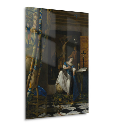 Allegorie van het katholieke geloof - Johannes Vermeer Acrylglas