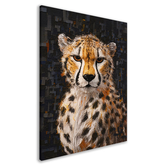 Moderne Kunst Cheetah met Intense Blik canvas