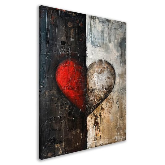 Abstract  van een gebroken hart canvas
