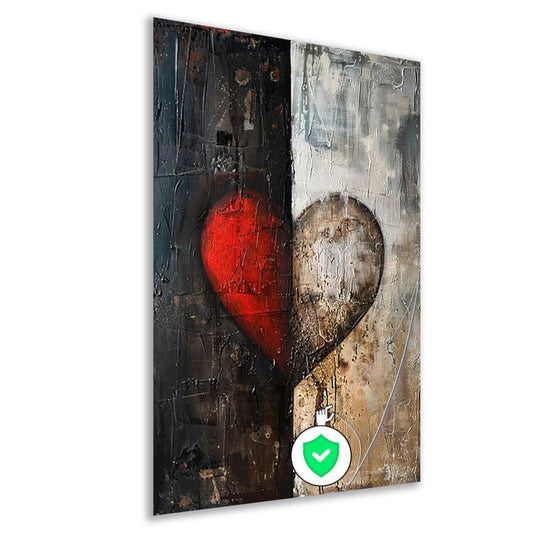 Abstract  van een gebroken hart poster