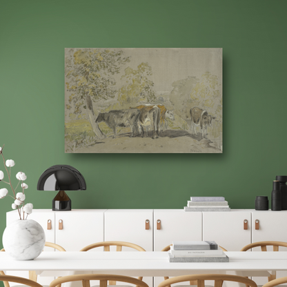 Landschap met vee - Anton Mauve poster