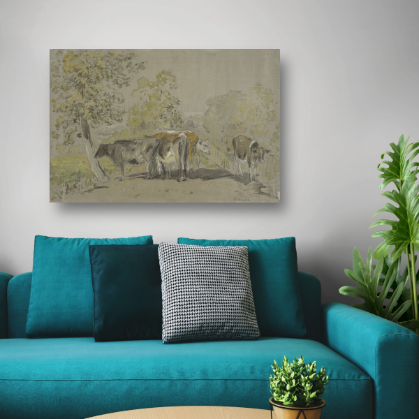 Landschap met vee - Anton Mauve poster