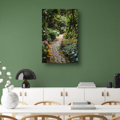 Betoverend Tuinpad met Bloemenpracht poster