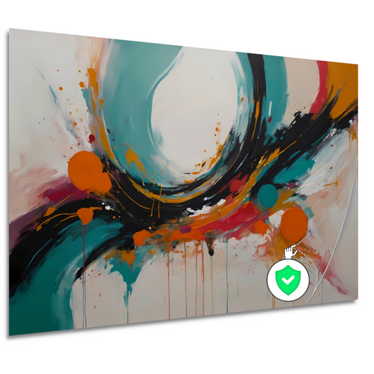 Abstracte Dans van Vorm en Kleur poster