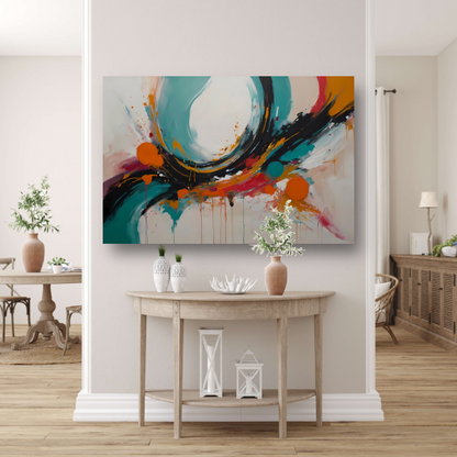 Abstracte Dans van Vorm en Kleur poster