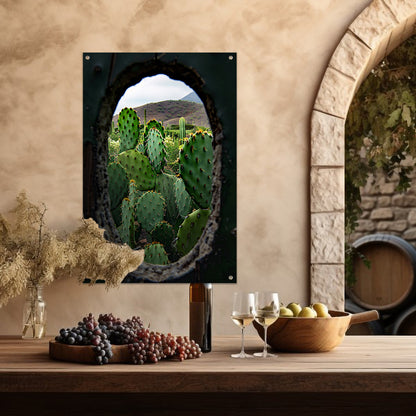 Cactussen door Houten Gat tuinposter