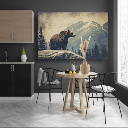 Geometrisch zwart-wit ontwerp met strakke lijnen   acrylglas