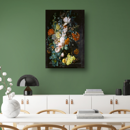 Vaas met bloemen - Margaretha Haverman canvas met baklijst