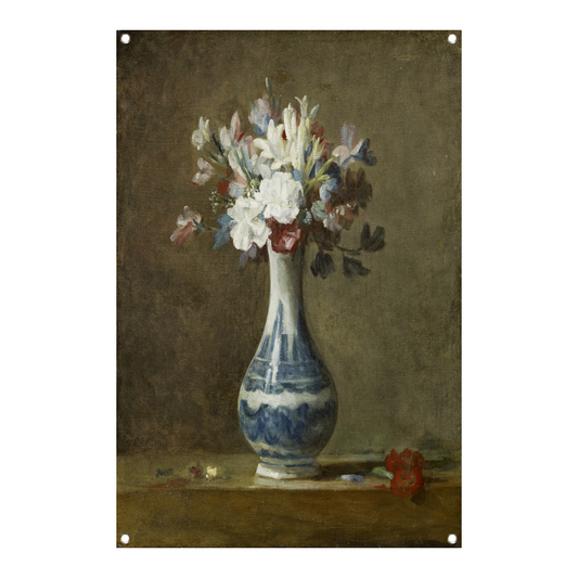 Een vaas met bloemen - Jean-Baptiste-Siméon Chardin tuinposter