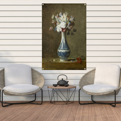 Een vaas met bloemen - Jean-Baptiste-Siméon Chardin tuinposter