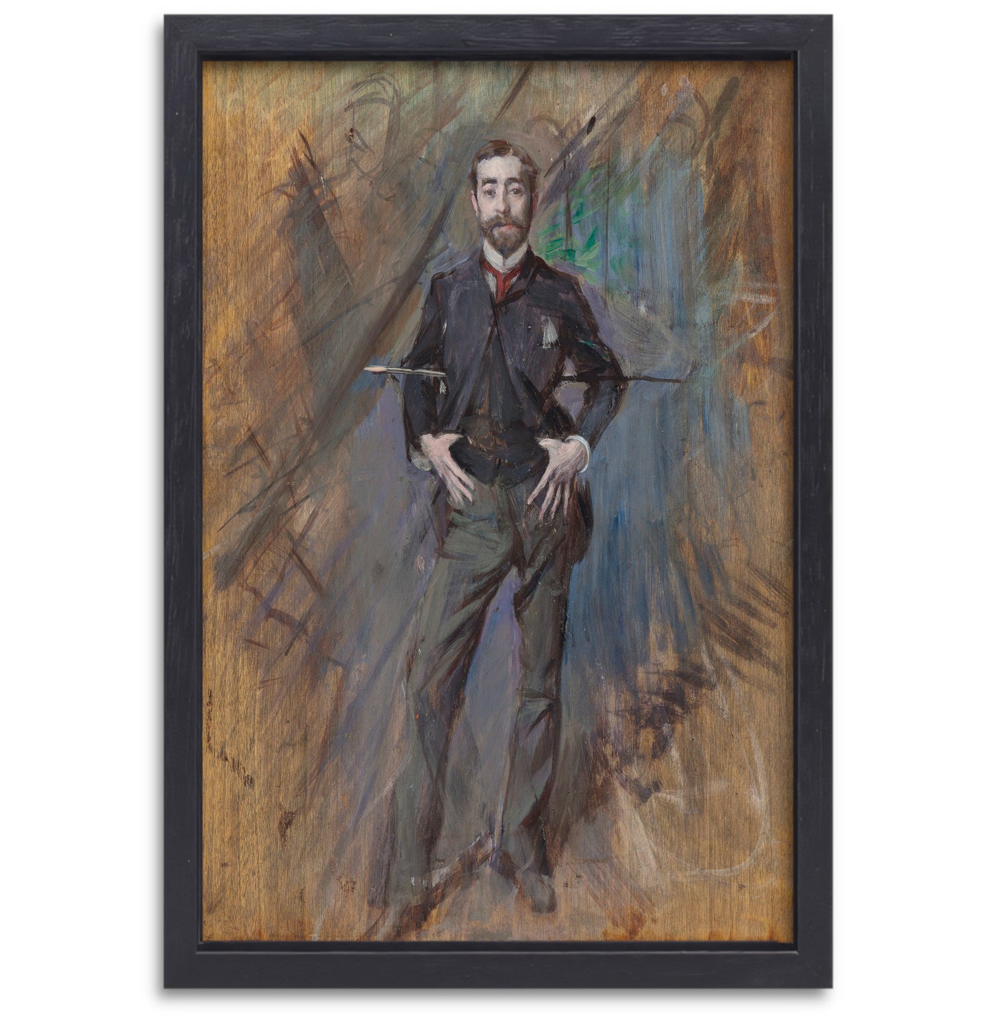 Portret van John Singer Sargent - Giovanni Boldini canvas met baklijst