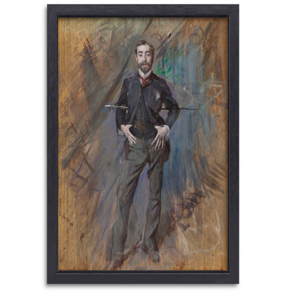 Portret van John Singer Sargent - Giovanni Boldini canvas met baklijst