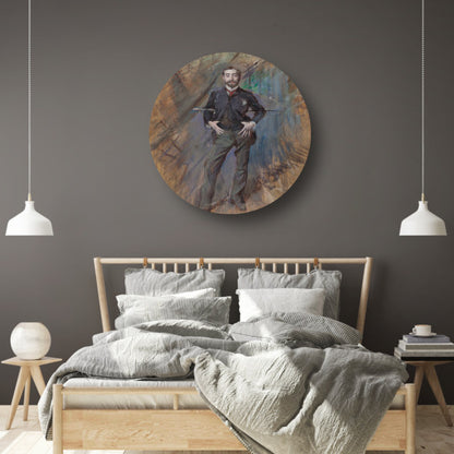Portret van John Singer Sargent - Giovanni Boldini aluminium muurcirkel