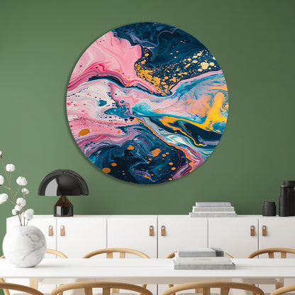 Abstract Explosie van Kleuren forex muurcirkel