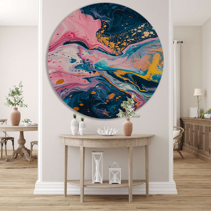 Abstract Explosie van Kleuren forex muurcirkel