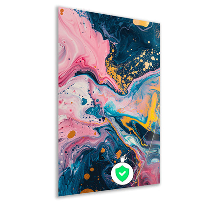 Abstract Explosie van Kleuren poster