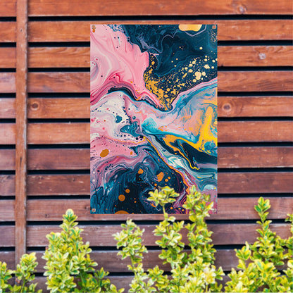 Abstract Explosie van Kleuren tuinposter
