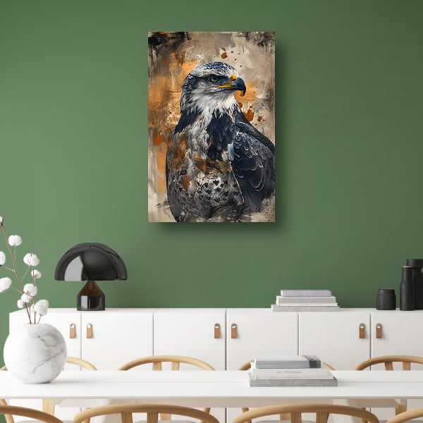 Abstracte adelaar in dynamische expressie acrylglas