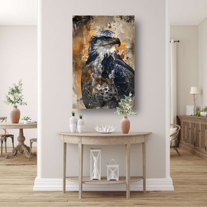 Abstracte adelaar in dynamische expressie acrylglas