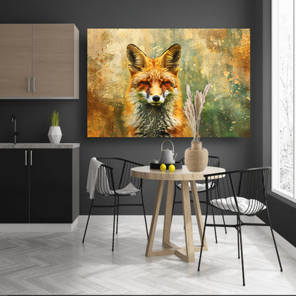 Modern abstract portret met graffiti poster