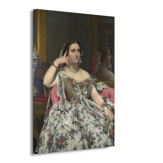 Madame Moitessier - Jean-Auguste-Dominique Ingres canvas