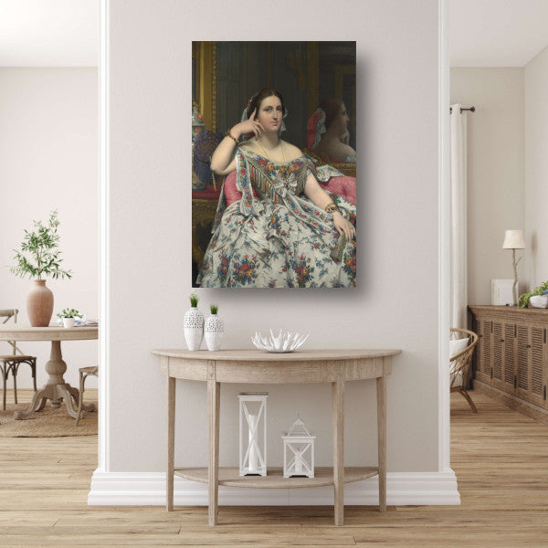 Madame Moitessier - Jean-Auguste-Dominique Ingres canvas