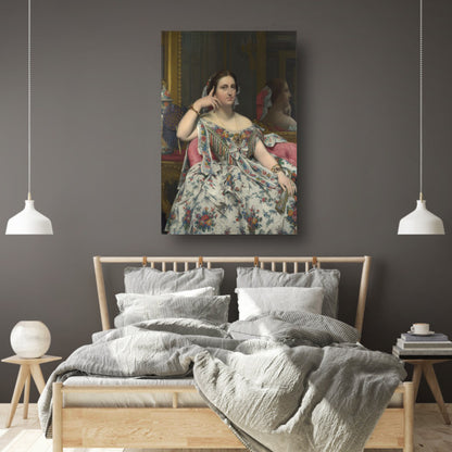 Madame Moitessier - Jean-Auguste-Dominique Ingres canvas