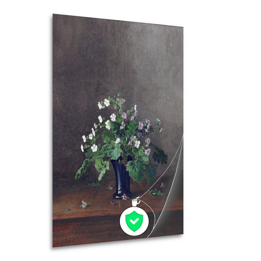 Vaas met bloemen - Léon Bonvin poster