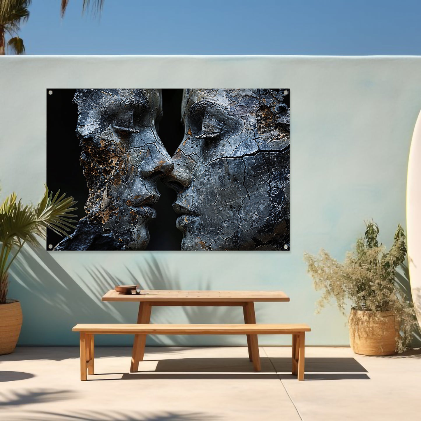 Liefdevolle omhelzing tuinposter