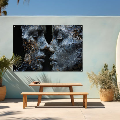 Liefdevolle omhelzing tuinposter