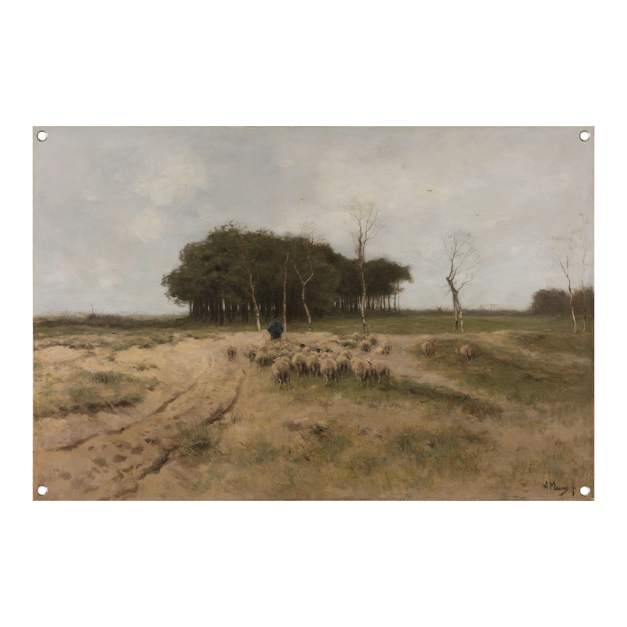 Heide bij Laren - Anton Mauve tuinposter