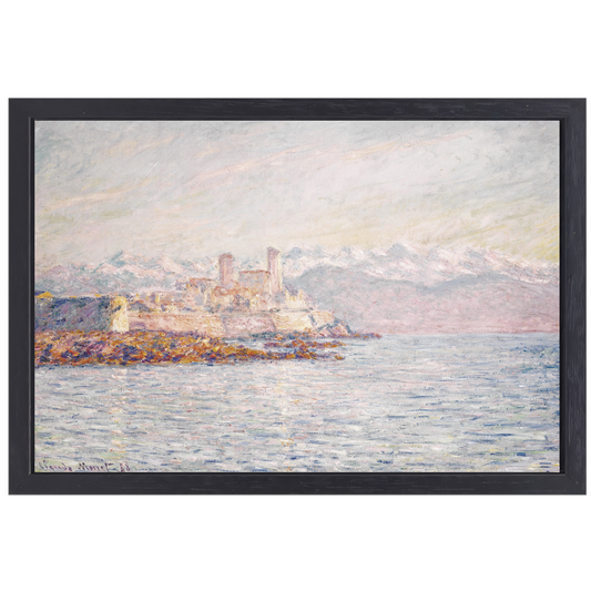 Antibes - Claude Monet canvas met baklijst