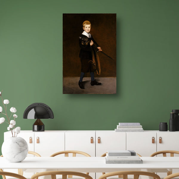 Jongen met een zwaard - Édouard Manet poster
