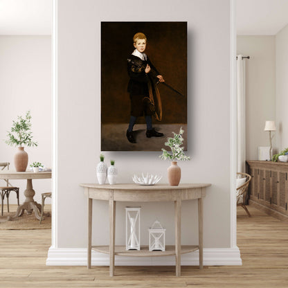 Jongen met een zwaard - Édouard Manet poster
