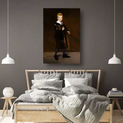 Jongen met een zwaard - Édouard Manet poster