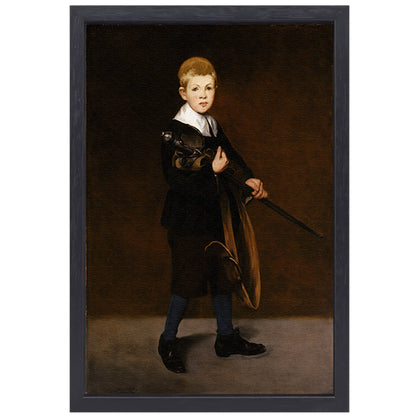Jongen met een zwaard - Édouard Manet canvas met baklijst