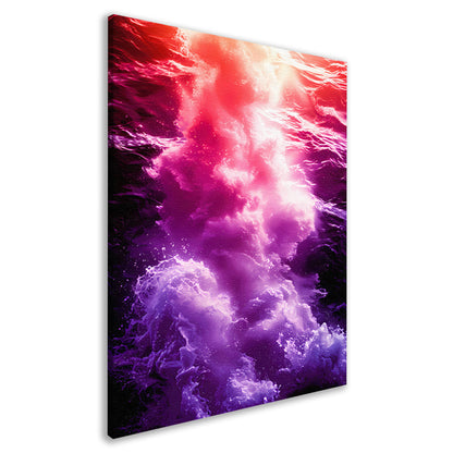 Abstracte kleurrijke golfkunst voor modern interieur canvas