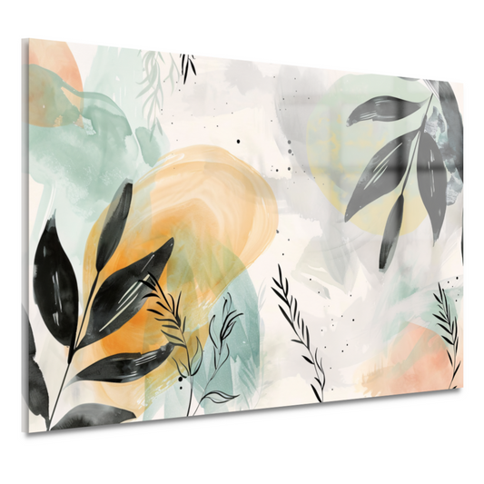 Natuurlijke Elegantie in Abstracte Aquarel acrylglas