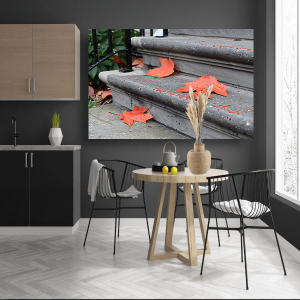 Minimalistisch Herfstbladeren canvas