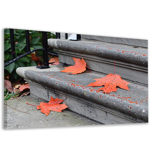 Minimalistisch Herfstbladeren canvas