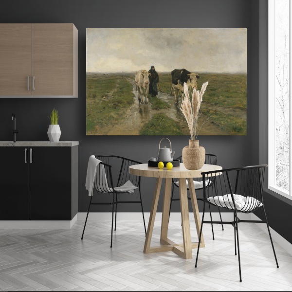 Veranderend weiland - Anton Mauve poster
