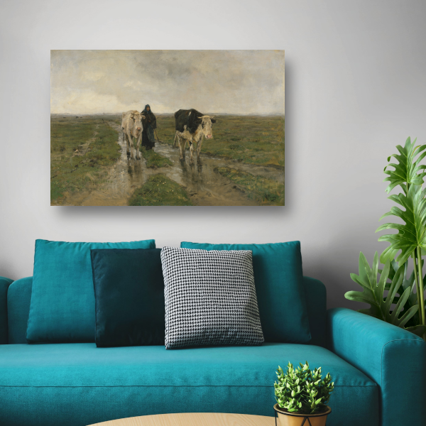 Veranderend weiland - Anton Mauve poster