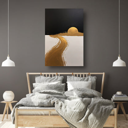 Golden Path to Sunset Horizon canvas