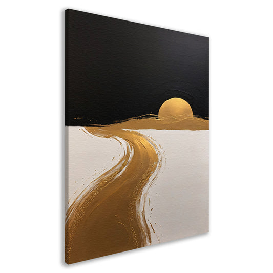 Golden Path to Sunset Horizon canvas